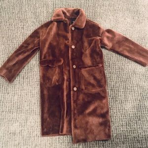 Boohoo teddy bear coat